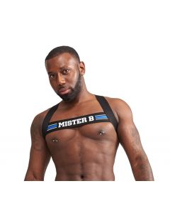 Mister B Urban Club Harness X-back Striped - Yellow