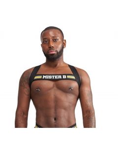 Mister B Urban Club Harness X-back Striped Yellow