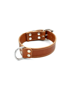 Leather Collar - Brown by Mister B
