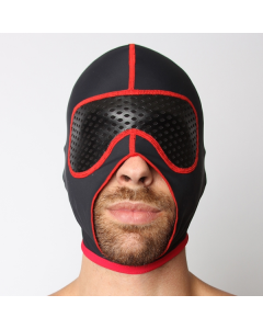 Gambit Nylon Hood - Black/Red
