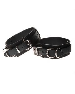 Light Duty Leather Thigh Restraints - Lock Buckle