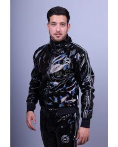 Mr Riegillio Holographic PVC Tracksuit Jacket