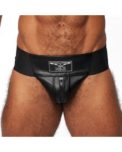 Mister B Premium Leather Jockstrap - Black