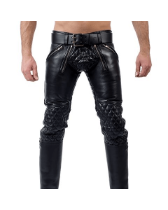 Mister B Padded Leather Sailor Jeans