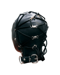 Mister B Rubber Tie Back Bondage Hood